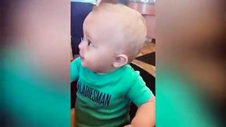 Baby Eating Ice Cream for the First Time