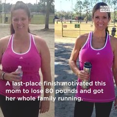 A Last-Place Finish Motivated This Mom To Lose 80 Pounds and Get Her Whole Family Running