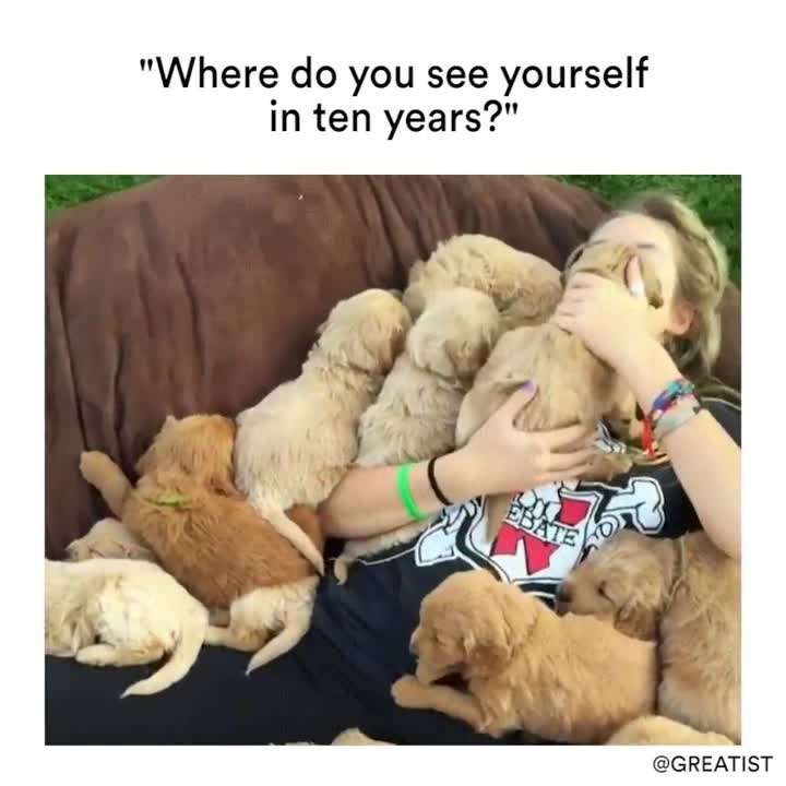 "Where do you see yourself in ten years?"