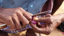 Leg leg leg !!! Unseen Leg Soup Prepared by my Daddy Arumugam - Village food factory