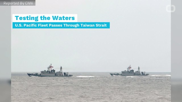 US Warships Sail Through Taiwan Strait