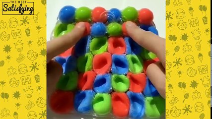 MIXING OF CLAY BALL IN SLIME VIDEO l Most Satisfying Mixing of clay ball ASMR Compilation 2018