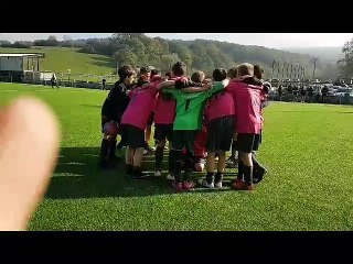 Chant après la victoire des U11 contre Sprimont