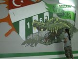 Bursaspor'un Simgeleri Grafiti İle Stadyuma İşleniyor