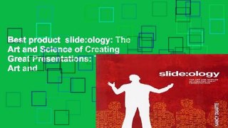 Best product  slide:ology: The Art and Science of Creating Great Presentations: The Art and
