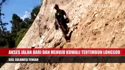 Longsor, Akses Menuju Sigi Sempat Terisolasi