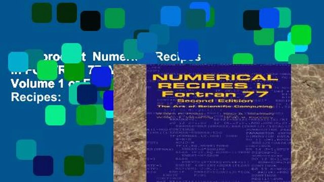 Best product Numerical Recipes in FORTRAN 77: Volume 1, Volume 1 of Fortran Numerical Recipes: