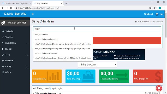 Hướng dẫn chia sẻ link rút gọn lên Facebook không bị spam