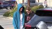 Justin Bieber & Hailey Baldwin kiss after grabbing coffee