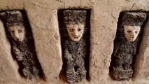 Human-like statues dating back to year 1,100 unearthed in Peru