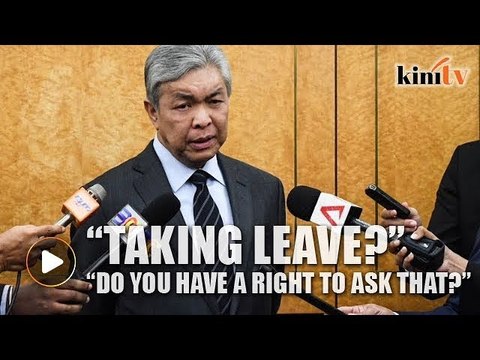 Do you have the right to ask me that, Zahid asks reporter