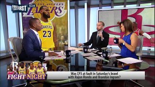 Nick Wright and Cris Carter react to Rockets vs. Lakers brawl | NBA | FIRST THINGS FIRST