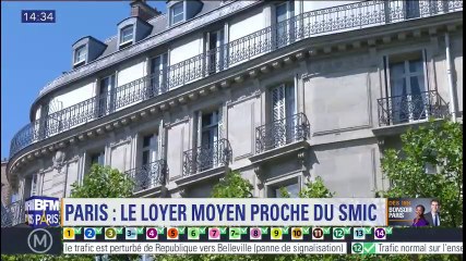 1065 euros / mois ! A Paris, le loyer moyen approche le niveau du Smic