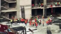 Rize'de AVM inşaatında kalıp işçileri ile demir işçileri kavga etti: 7 yaralı