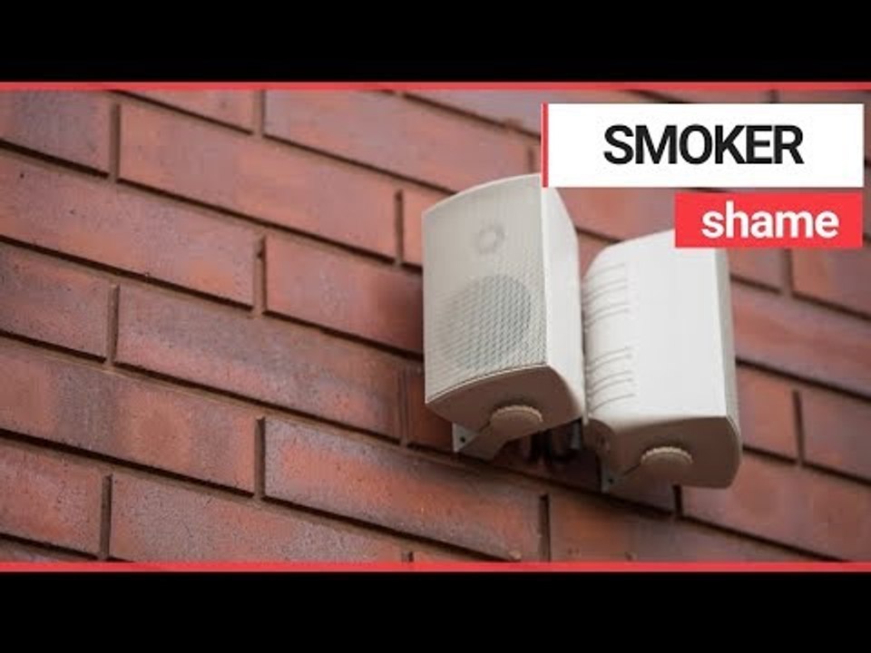 Hospital installs speaker to shame smokers outside front entrance | SWNS TV