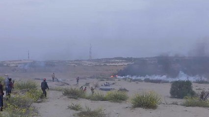 Download Video: Confrontos israelo-palestinianos na praia de Gaza