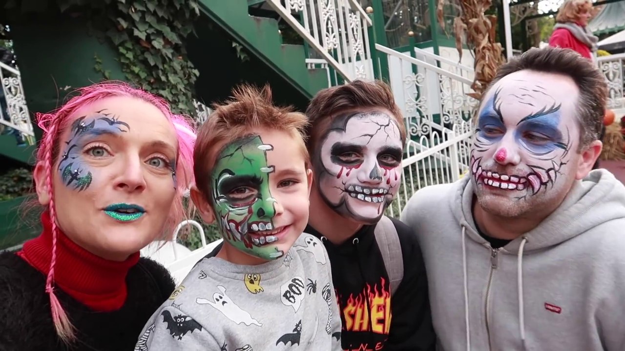 MAQUILLAGES HALLOWEEN EN FAMILLE - Monstre, Clown tueur, Squelette...