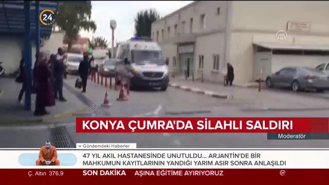 Konya Çumra'da silahlı saldırı