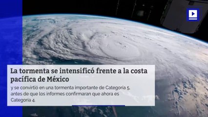 El huracán 'Willa' se debilita a categoría 4, sigue amenazando las costas mexicanas