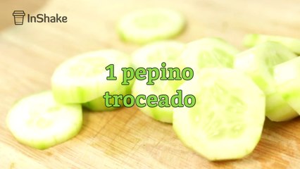 Batido de té verde, pepino y piña