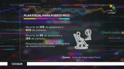 Puerto Rico: Junta impuesta por EEUU presenta borrador de plan fiscal