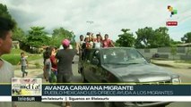 Avanza por el sur de México caravana de migrantes hondureños