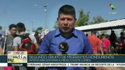 Segundo grupo de migrantes hondureños intentará ingresar a México