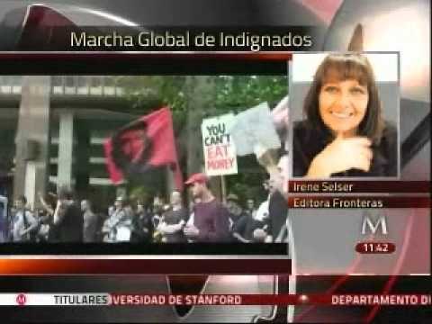 ¿Cuál es el contexto del movimiento global de 'indignados'?