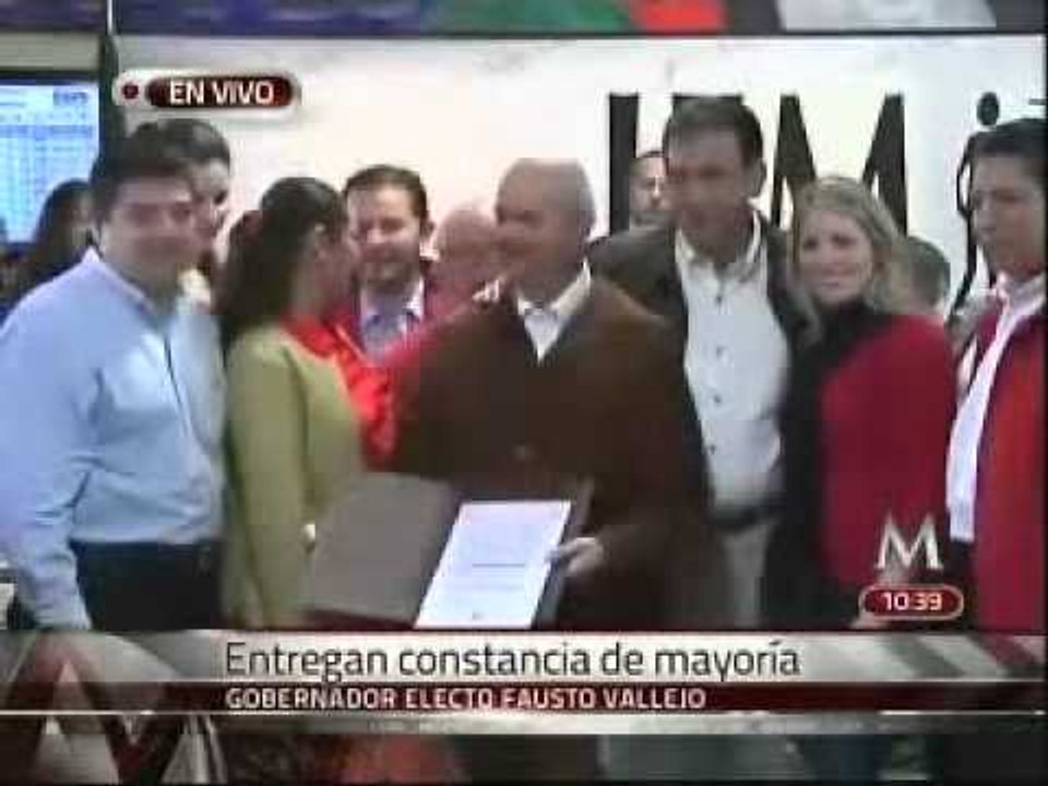 Otorga IEM constancia de mayoría a Vallejo