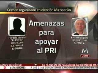Adelanto de audio sobre presunta presión del narco en elecciones Michoacán