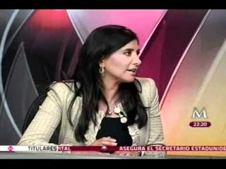 Alejandra Barrales en entrevista