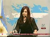 Cristina Fernández presentará protesta ante la ONU  por  