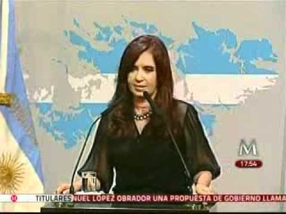 Cristina Fernández presentará protesta ante la ONU  por  "militarización" de islas Malvinas