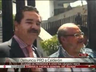 Presenta PRD denuncia a Felipe Calderón ante la Fepade por delito de peculado