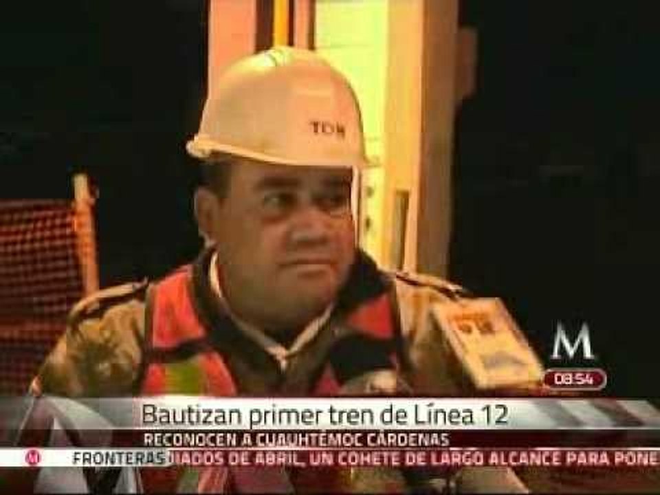 Homenaje a Cárdenas en la Línea 12