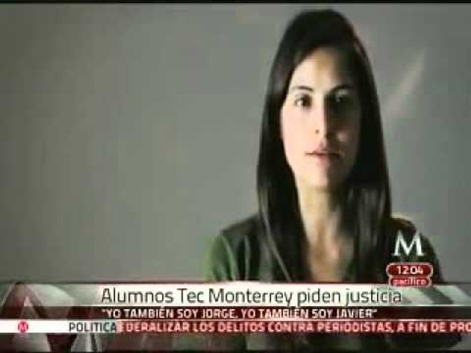 "Todos somos Javier, todos somos Jorge", exigen justicia alumnos del Tec de Monterrey