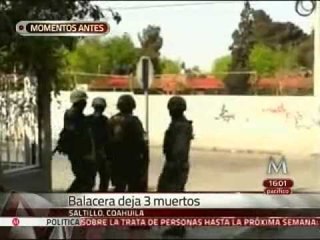 Balacera deja tres muertos en Saltillo