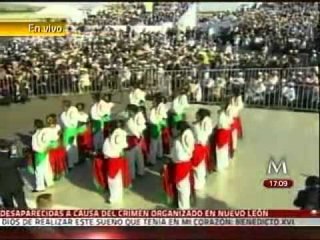 Recibe Guanajuato al Papa con Ballet Folklorico y Mariachi