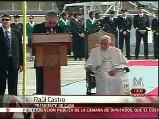 Llega Benedicto XVI a Cuba