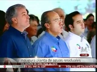 Inaugura Felipe Calderón "El Ahogado", planta para tratar aguas residuales en Jalisco