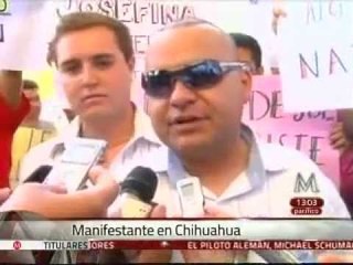 Jóvenes protestan contra Vázquez Mota en Chihuahua