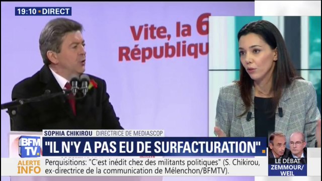 Sophia Chikirou: Je n'étais donneur d'ordre lors de la campagne de Jean-Luc Mélenchon