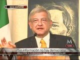 Buscan imponer a través de TV a Peña Nieto, afirma AMLO