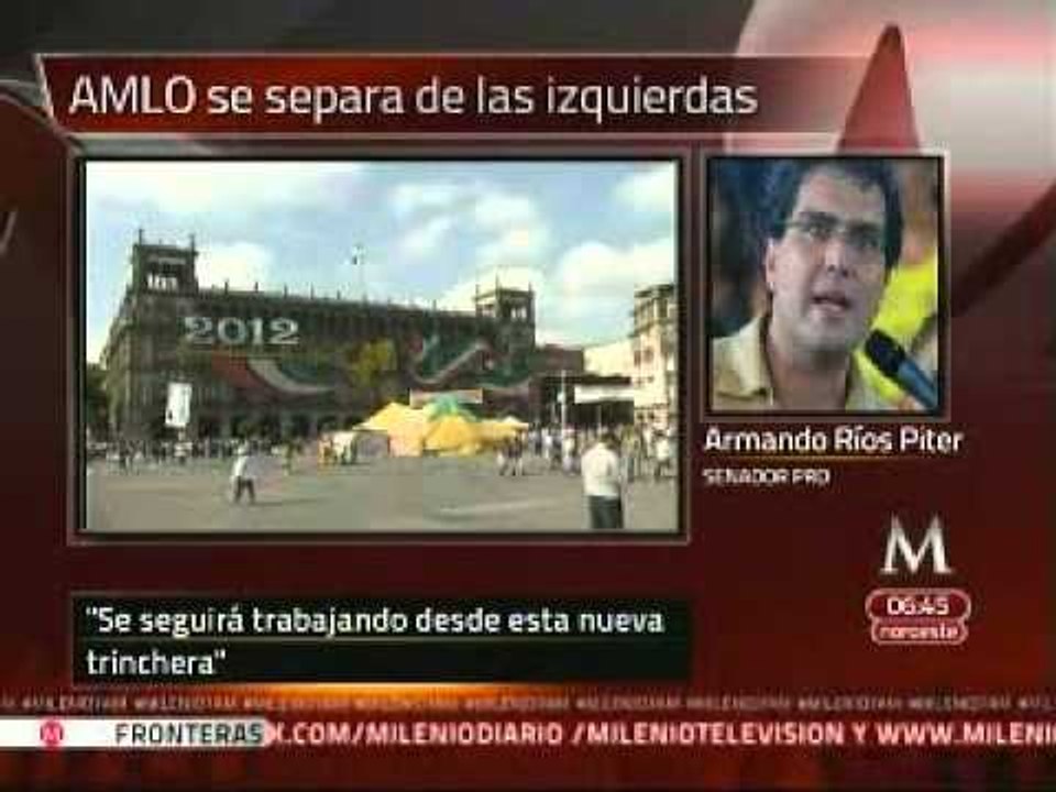 No creo que López Obrador logre quitar votos al PRD: Armando Ríos Piter