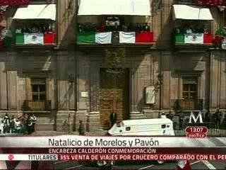 Encabeza Felipe Calderón desfile por el 247 Aniversario del Natalicio de Morelos