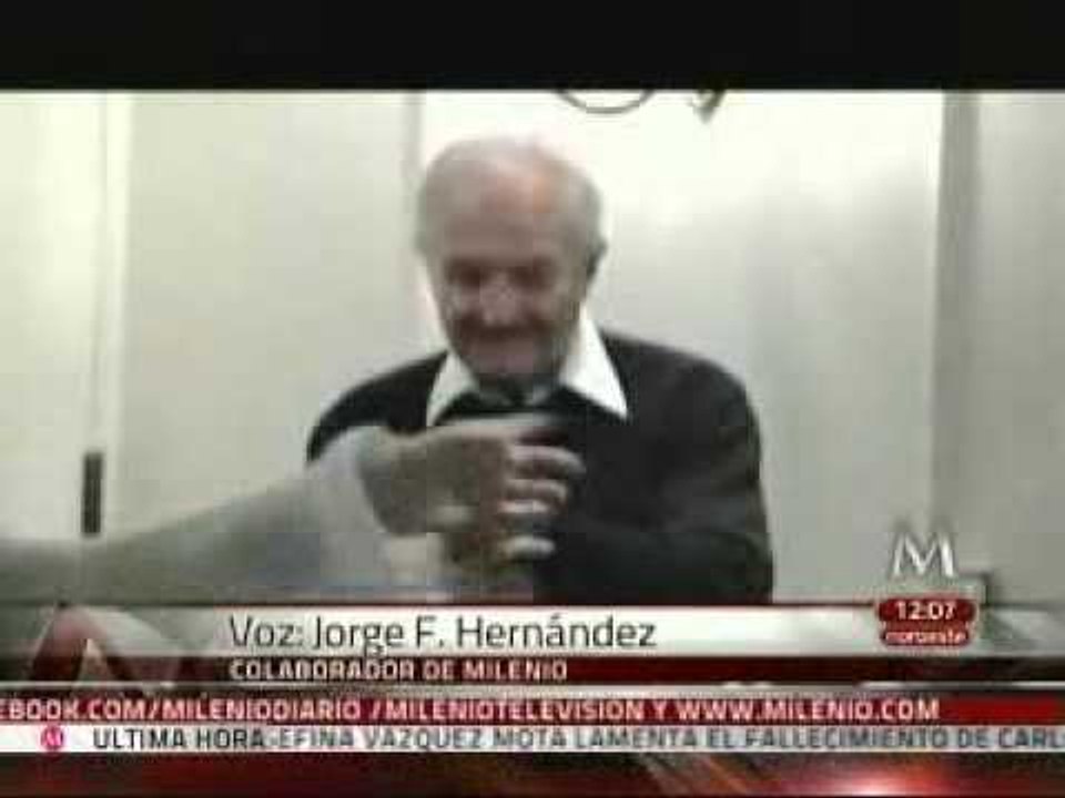 Escritor Jorge F. Hernández recuerda a Carlos Fuentes