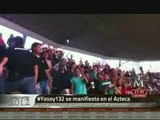 #YoSoy132 y simpatizantes de Peña Nieto se confrontan en el Azteca
