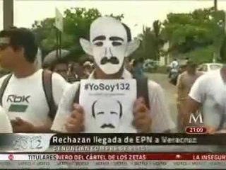 Rechazan llegada de Peña Nieto a Veracruz, denuncian compra de votos