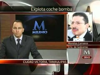 Explota coche bomba frente a casa de secretario de Seguridad Pública en Ciudad Victoria