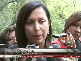 Calderón legitimó el triunfo de Peña Nieto:  Cristina Díaz, secretaria general del PRI